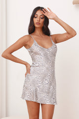 LIONESS Enchant Leopard Mini Dress Leopard
