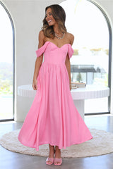 By The Villa Midi Dress Pink