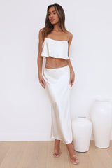 Luxe Dream Maxi Skirt Oyster