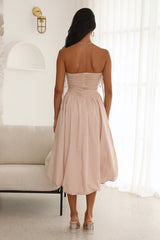 Wine Tasting Midi Dress Oat