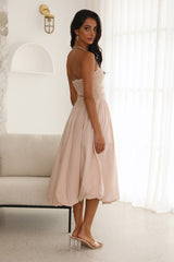 Wine Tasting Midi Dress Oat
