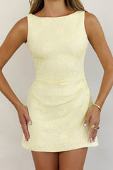 Cool Intent Mini Dress Yellow