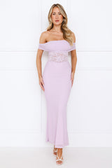 Celestine Off Shoulder Maxi Dress Lilac