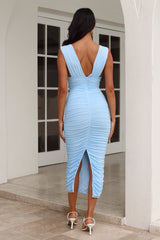 Just a Liar Midi Dress Blue