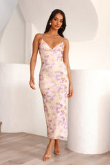 Loved The Sea Mesh Midi Dress Yellow