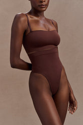 Saria High Waist Shapewear Briefs - Espresso