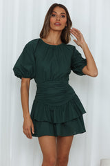 Emerald Eyes Dress Forest Green