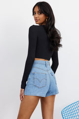Hottie Moment Crop Black