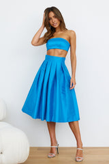 Siren Songs Midi Skirt Blue