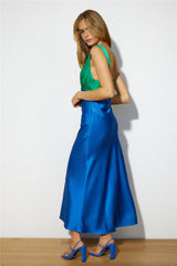 Garden Run Midi Dress Blue