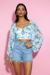 Summer Passion Crop Top Blue