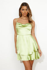 Dance Date Mini Dress Lime