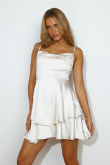 Dance Date Mini Dress Champagne