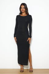 Sleekest Of Them All Maxi Dress Black