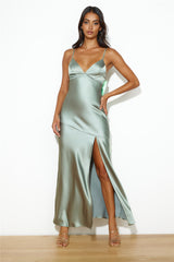 Yes To Special Maxi Dress Green