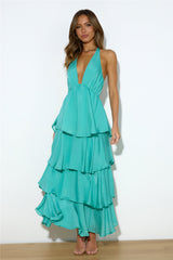 Luxe Vacation Maxi Dress Teal