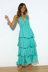 Luxe Vacation Maxi Dress Teal