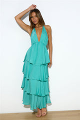 Luxe Vacation Maxi Dress Teal