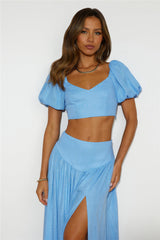 Her Vibe Crop Top Blue
