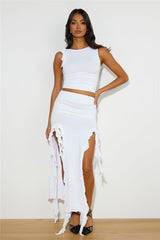 LIONESS Rendezvous Skirt White