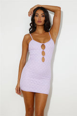 RUNAWAY Sylvie Mini Dress Lilac