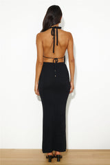 RUNAWAY Mina Maxi Skirt Black