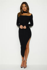 Get in the Loop Midi Dress Black