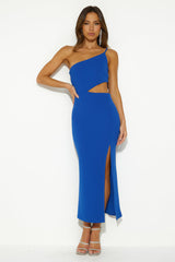 Chic Town Midi Dress Blue