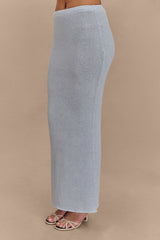 Phoebe Knit Maxi Skirt - Ice Blue