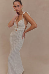 Ezra Lace Maxi Dress - Ivory