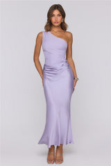 Starlit Darling Satin Maxi Dress Lilac