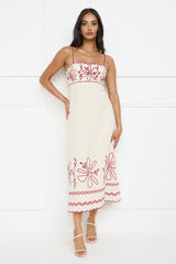 Daylight Dreamer Midi Dress Cream