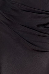 Iris Long Sleeve Satin Maxi Dress - Black