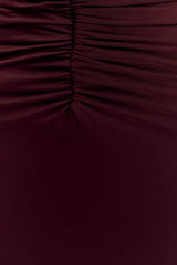Rafaella Slinky And Mesh Maxi Dress - Mahogany