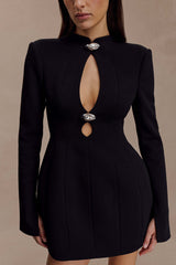 Michelle Cut Out Mini Dress - Black