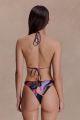 Brianna Triangle Bikini Top - Multi Fluid Reverie Print