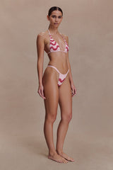 Robyn Beaded Bikini Bottom - Pink