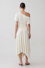 Luu Slinky Midi Skirt - Ivory