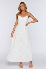 Pine Blossom Maxi Dress White