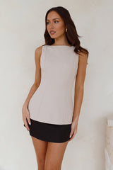 Desk To Dance Top Beige
