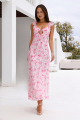 Rosé Midi Dress Pink