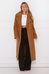 Luxe Teddy Coat Camel