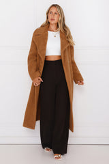 Luxe Teddy Coat Camel