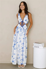Aegean Dreams Maxi Dress Blue