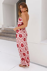 What's On Your Mind Maxi Skirt Red