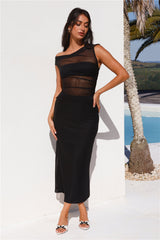 Surprise Parties Mesh Maxi Skirt Black