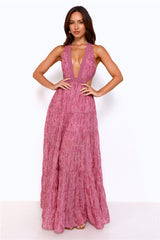 Crystal Cove Maxi Dress Pink
