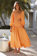 Taking Control Maxi Dress Orange