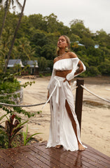 Carefree Heart Crop White