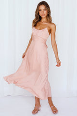 Jane Midi Dress Peach